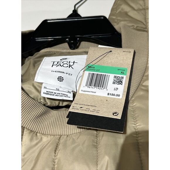 Nike DQ4302-247 Men's Sz XLarge Tan Therma-Fit Tech Pack Winterized Jacket - Picture 6 of 6